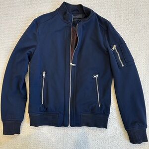 Zara Man navy blue Bomber Jacket